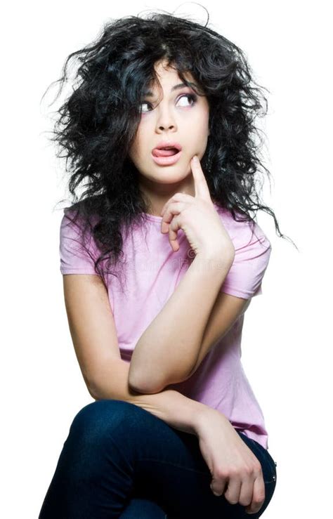Curious Brunette Stock Photo Image Of Confident Emotional
