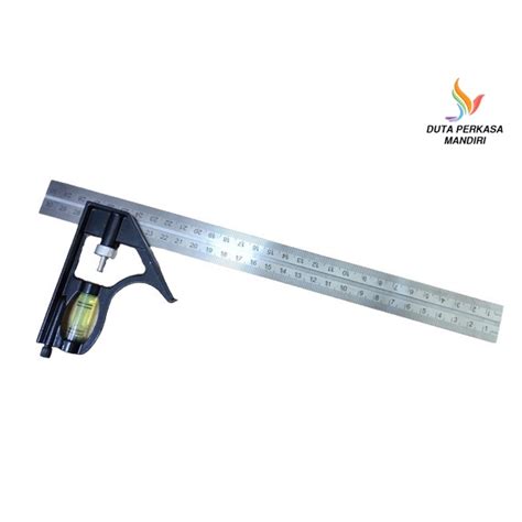 Jual DPM Penggaris Siku L Waterpass Kombinasi Square Ruler Sudut 30cm