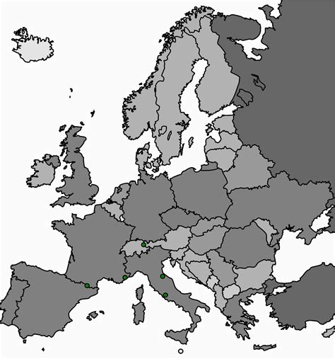 Map Of Europe No Labels