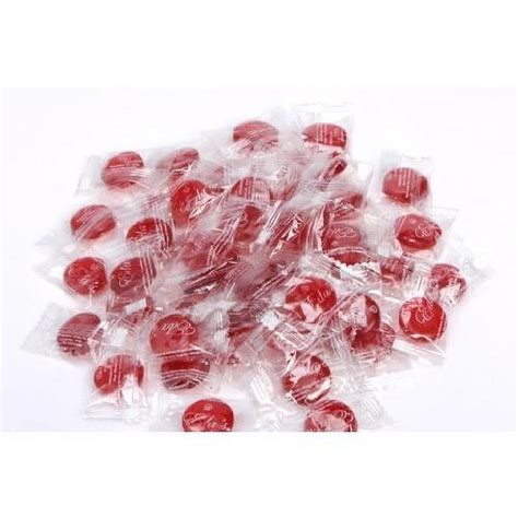 Sugar Free Cherry Hard Candy Individually Wrapped Parve Uses Sorbitol Low Sodium 1 Pnd Bag