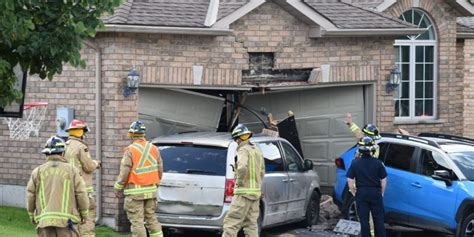 Police Charge Driver After Van Slams Into Garage Of Barrie Home