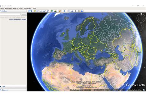Google Earth Pro Gratis Vollversion um quer über den Globus zu