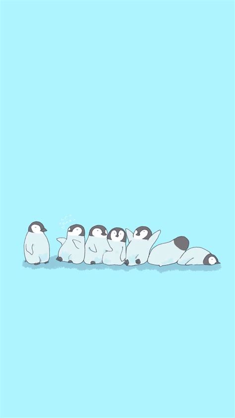 🔥 Download iPhone Wallpaper Kawaii Penguin Cute by @georgep82 | Kawaii ...