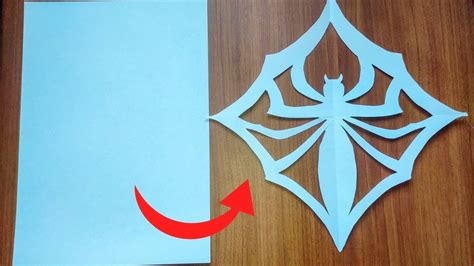 How To Make Spider With Paper Cutting How To Cut Paper Spider Web