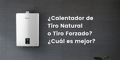 ¿calentadores De Tiro Natural O Tiro Forzado Nosotros Te Explicamos