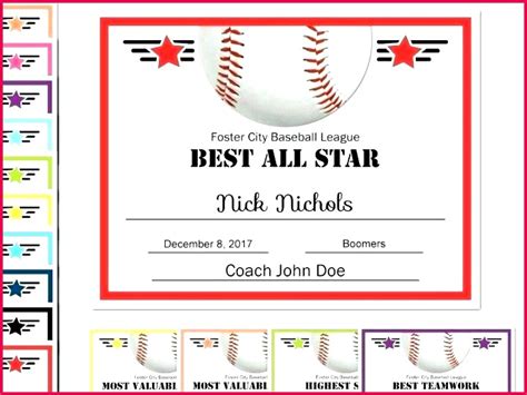 3 Mvp Softball Certificate Template 04654 Fabtemplatez Throughout Best