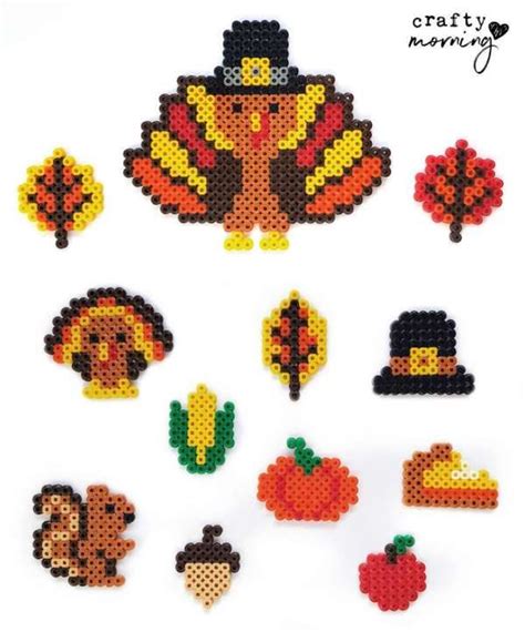 Fun Thanksgiving Perler Bead Patterns Lesson Plans Perler Beads