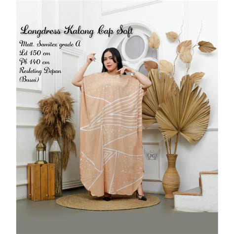 Jual LONGDRES KALONG JUMBO DASTER KAFTAN JUMBO WARNA SOFT Shopee