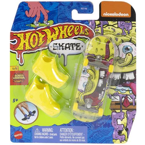 Hot Wheels SpongeBob Fingerboard skateboard s topánkami Mattel objednať nákup lacné ceny