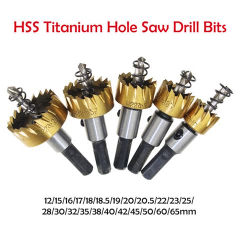 Mm Hss Drill Bit Hole Saw Tooth Set Stainless Steel Metal Alloy