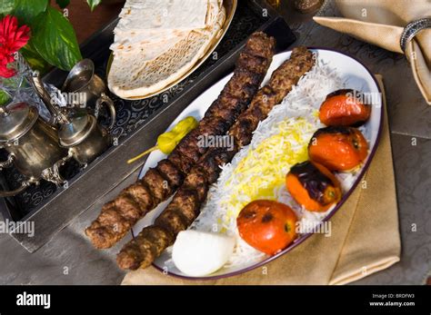 Persian Chelo Kebab Stock Photo - Alamy