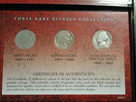 Three Rare American Nickels collection NICE - For Sale, Buy Now Online - Item #703376