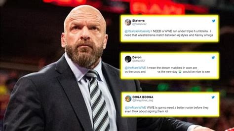 I Need A Wwe Run Under Triple H Umbrella Twitter Reacts To The