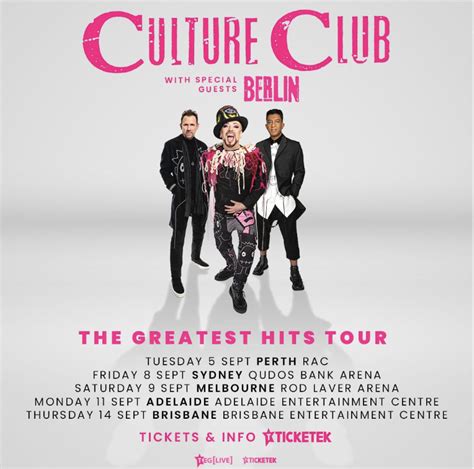 Boy George Culture Club Announce Australian Greatest Hits Tour