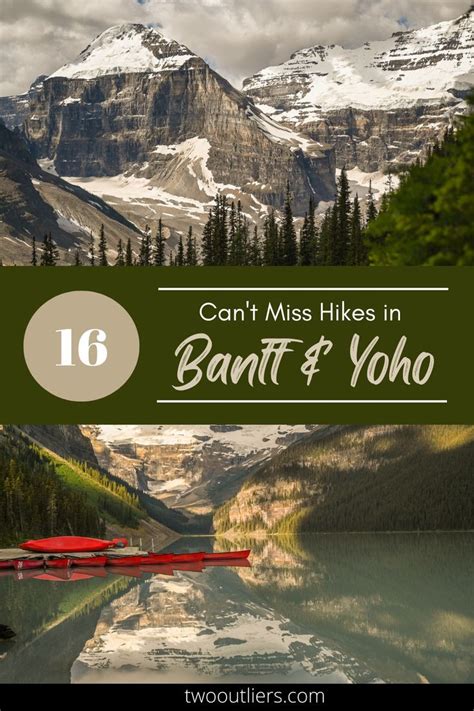 Amazing Hikes In Banff Yoho Easy To Hard Artofit