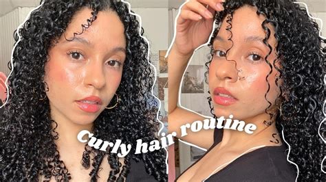 🌸My Curly Hair Routine🌸for 3b 3c curls - YouTube