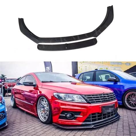 E Style Front Lip Carbon Fiber Racing Front Bumper Lip Spoiler Chin