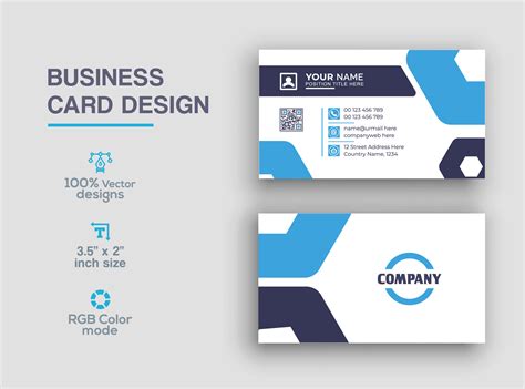 Free business card design 35722468 Vector Art at Vecteezy