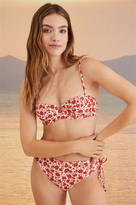 Braga Bikini Alta Flores Ofertas En Bikinis Fifty Factory