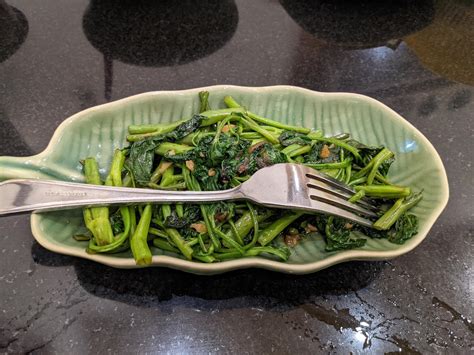 Kangkung Soup Traditional Food From Indonesia Unique Seasoning Full