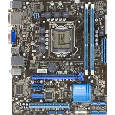 Asus P H M Le Desktop Motherboard Intel Chipset Socket H Lga