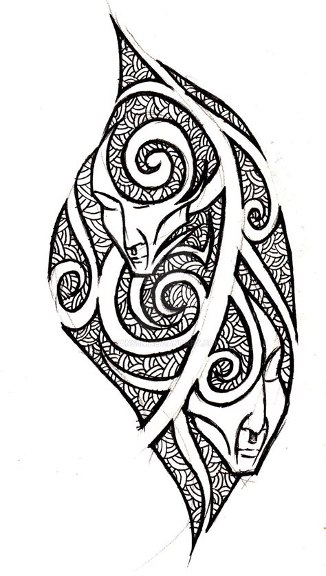 gemini - tribal tattoo concept by VanS3n on DeviantArt