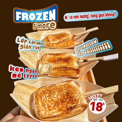 FROZEN SMORE KEM NƯỚNG NÓNG GIÒN HOT TREND MỚI Feeling Tea Love your feeling