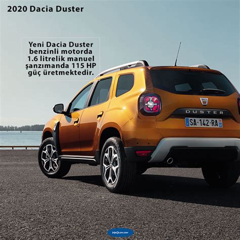 2020 Yeni Dacia Duster Teknik Özellikleri ve Fiyat Listesi