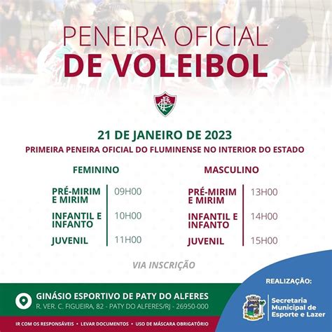 Paty Do Alferes Promove Peneira De V Lei Masculino E Feminino Em