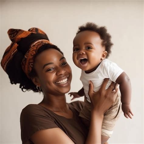 Premium Ai Image A Woman Holding A Baby With Her Arms Around Her