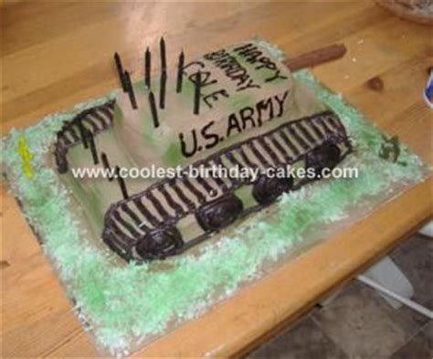 Cool Homemade U S Army Tank Cake