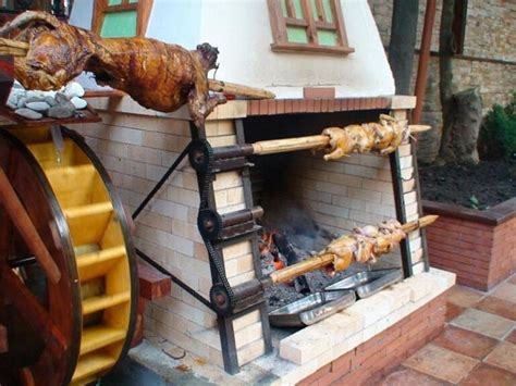 Дровяная уличная печь для дачи из кирпича, камня, глины, цемента ...
