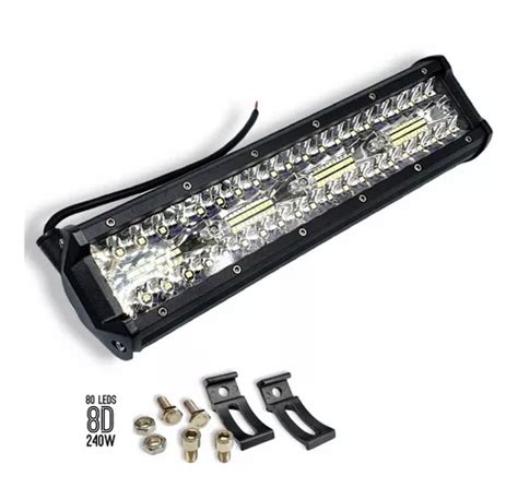 Barra De Led Off Road W D Jeep X Leds Black Friday Frete Gr Tis