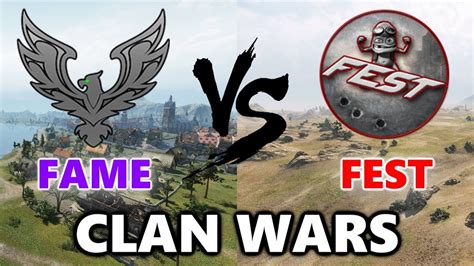 World Of Tanks FAME Vs FEST Lakeville Steppes CLAN WARS 30