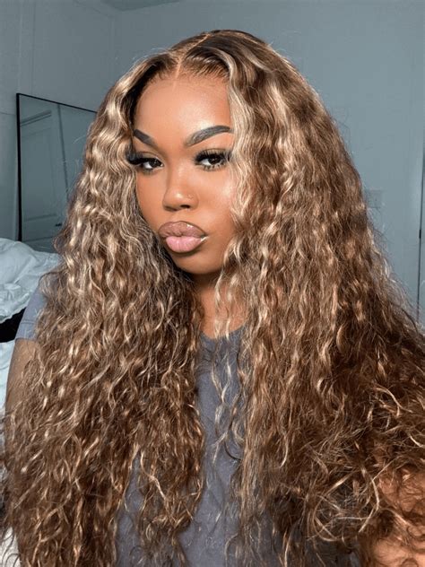 Unice Bye Bye Knots Wig X Glueless Lace Honey Blonde Highlights Water