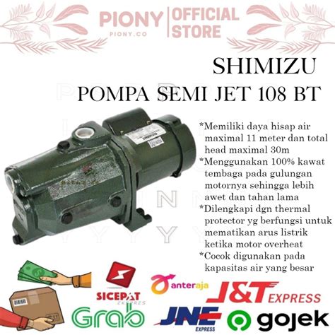 Jual Pompa Air Semi Jet Pump Shimizu Jet Bit Pompa Semi Jet Non