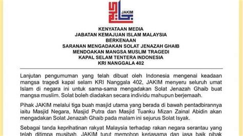 Pemerintah Malaysia Juga Ajak Masyarakat Muslim Shalat Ghaib Untuk Awak