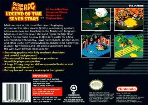 Super Mario Rpg Legend Of The Seven Stars Box Shot For Super Nintendo