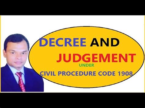 WHAT IS DECREE AND JUDGEMENT I DIFFERENCE BETWEEN DECREE JUDGEMENT