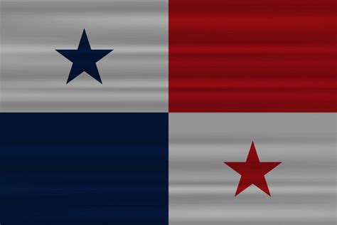 Premium Vector Panama Flag In Vector Illustration Panama National Flag Cloth Fabric Waving On