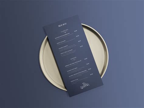 Restaurant Menu Mockup 레스토랑 메뉴 목업