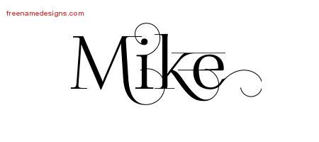 Decorated Name Tattoo Designs Mike Free Lettering - Free Name Designs