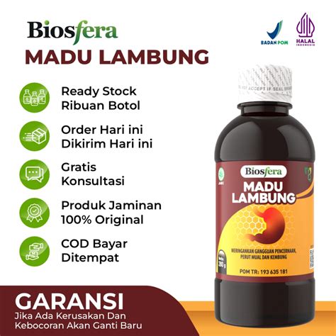 Jual Biosfera Madu Lambung Biomaag Obat Herbal Asam Lambung Maag