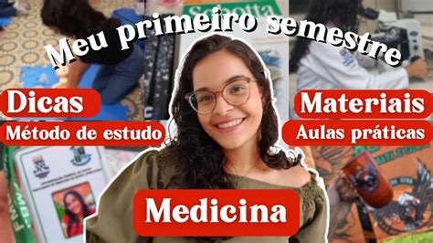 Meu Primeiro Semestre Na Faculdade De MEDICINA Dicas Para Calouros