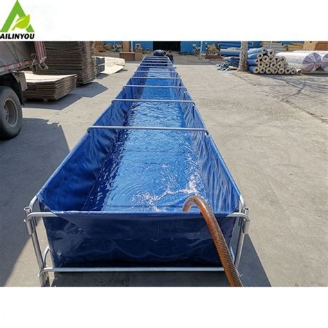 Ailinyou Wholesale Folding Fish Tanks Rectangular Biofloc System Fish