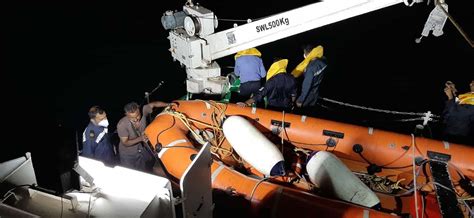 Indian Coast Guard Rescues 12 Crew Members Of Sinking Cargo Ship In