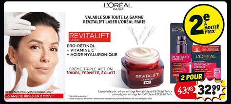 Offre L oréal Paris Revitalift Laser chez Lidl