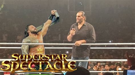 Great Khali Challenge Roman Reigns For Undisputed Title For Indian Fans