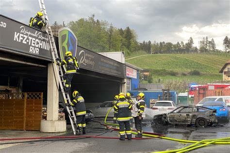 Werkst Tte In Vollbrand Stadtfeuerwehr Leibnitz