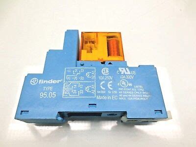 Finder Type 95 05 10A With Type 40 61 16A 250V Relay Coil EBay